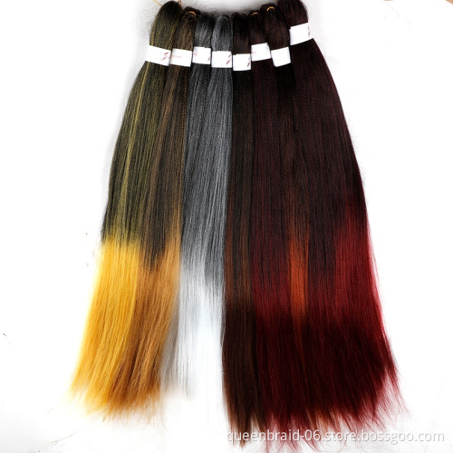 Synthetic Braiding Hair Yaki Texture Colourful Afro Hot Water 20inch Black African Braid Hair Extensions Curly Color Braids